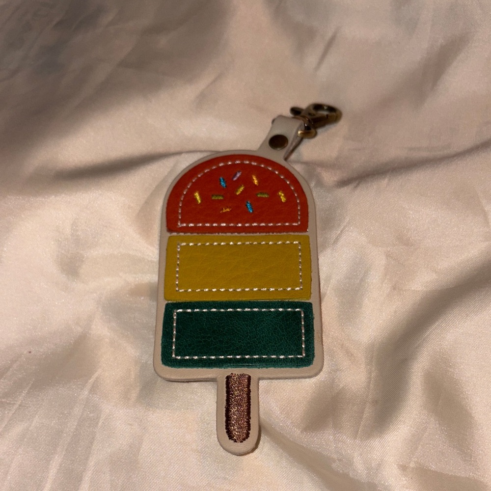 Cape Coral Popsicle Keychain Bag Charm